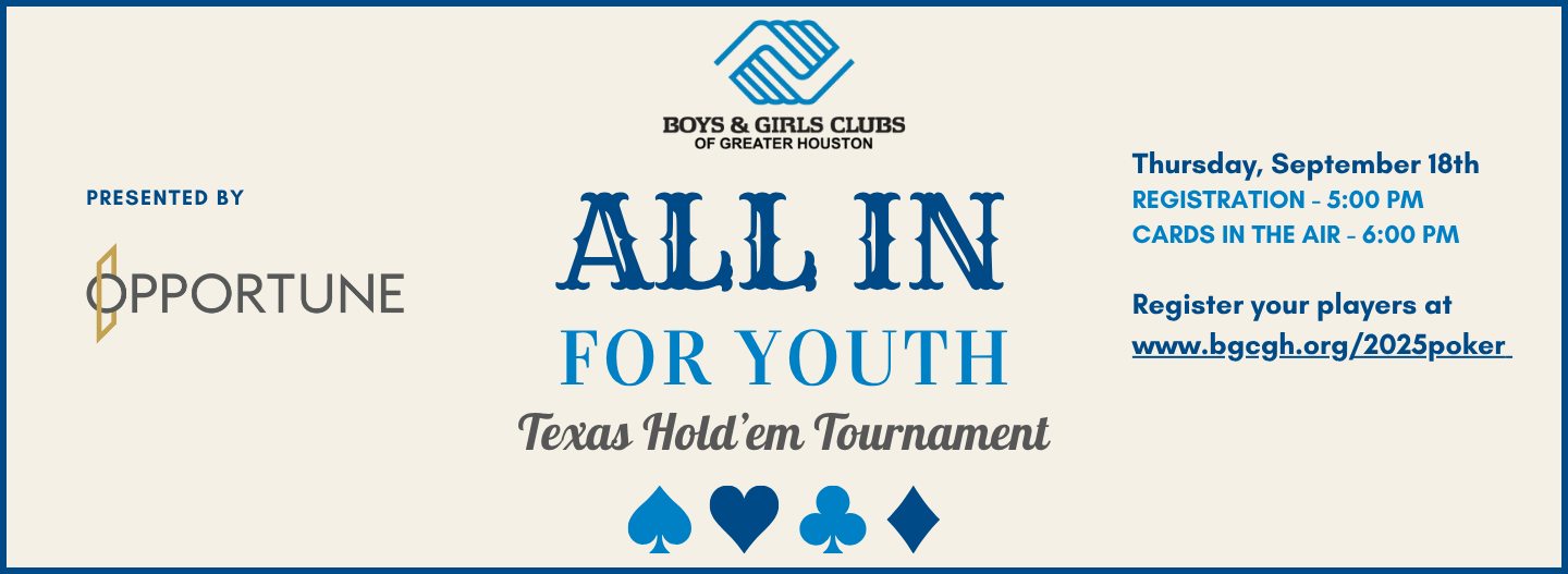 All in For Youth Texas Hold'em Tournament